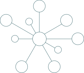 Connected Circles Background